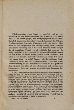 Der Friede von Versailles : Wirtschafts- und sozialpolitische Ausblicke