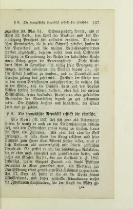 § 6. Die französische Republik erstickt die römische