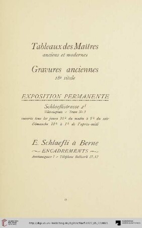 Tableaux des Maîtres