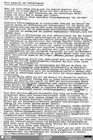 Eine Aussicht auf Verteidigung?