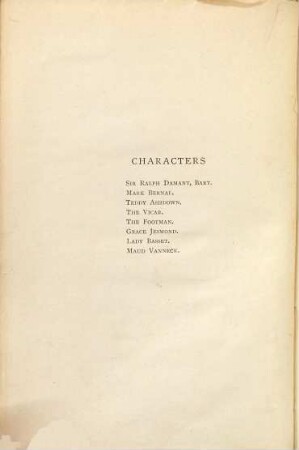 Theatricals : By Henry James, 2