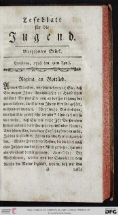 Vierzehntes Stück