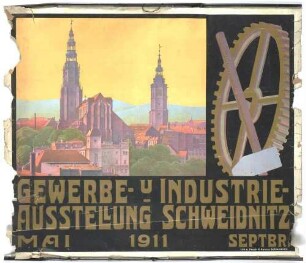 Plakat: Gewerbe- und Industrieausstellung 1911 in Schweidnitz