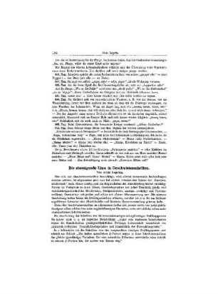 Die absteigende Linie in Geschwisterschriften