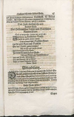 Abhandelung.