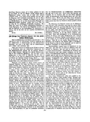 Zur Frage des Numerus clausus bei den preußischen Philologen