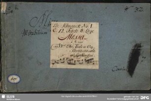 Masses. Arr - Mus.2367-D-2 : V (4), Coro, orch - g