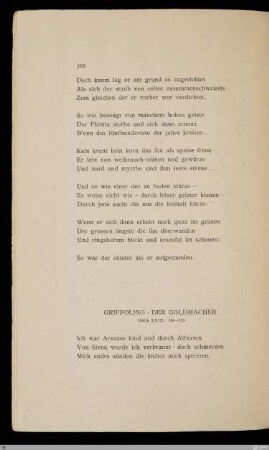 Griffolino, Der Goldmacher : Hölle XXIX. 109-123