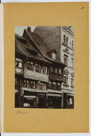 Wohn- und Geschäftshaus, Hildesheim: Ansicht (aus: Skizzen- und Fotoalbum 22)
