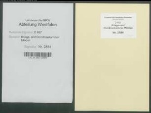 Holzausweisungen im Minden-Ravensbergischen - Band 1