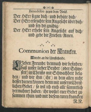 Communion der Krancken