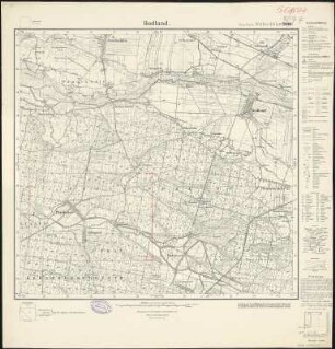 Meßtischblatt 2961 : Bodland, 1929 : Bodland. - Hrsg. 1885, einz. Nachtr. 1929. - 1:25000. - [Berlin]: Reichsamt für Landesaufnahme, 1929. - 1 Kt.