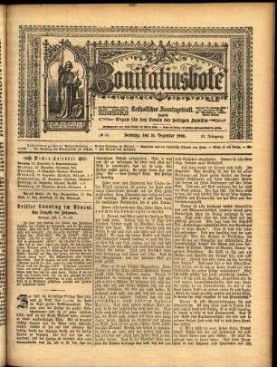 Erste Ausgabe vom Sonntag, den 16. Dezember 1906.