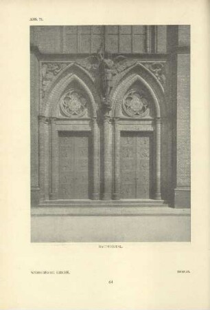 Werdersche Kirche. Hauptportal. Berlin
