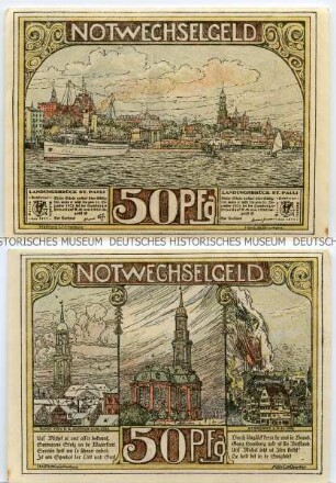 Hamburg, 50 Pfennig des Vereins Hamburger Gastwirte
