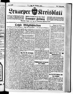 Lenneper Kreisblatt. 1830-1941