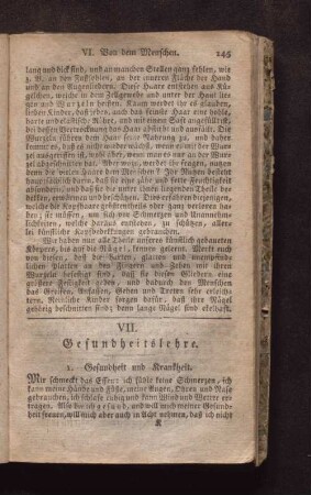 VII. Gesundheitslehre