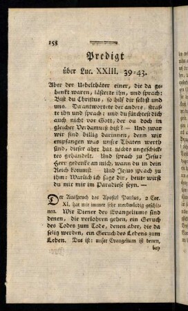 158-184, Predigt ueber Luc. XXIII. 39-43