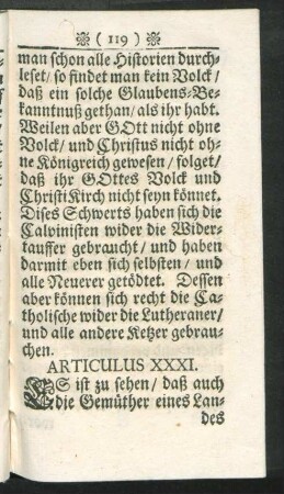 Articulus XXXI - Articulus XL