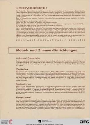 Möbel- und Zimmer-Einrichtungen