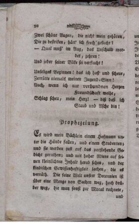 Prophezeiung