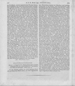 Zschokke, H.: Betrachtungen einer großen Angelgenheit des eidsgenössischen Vaterlandes. Aarau: Sauerländer 1824