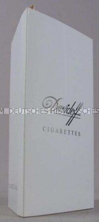 Werbeschachtel für "Davidoff"-Zigaretten