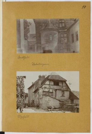 Susohaus, Überlingen: Ansicht, Detail (aus: Skizzen- und Fotoalbum 15)