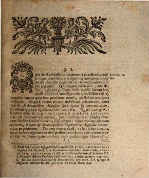 Diss. epist. de archicapellano imperatricis Augustae