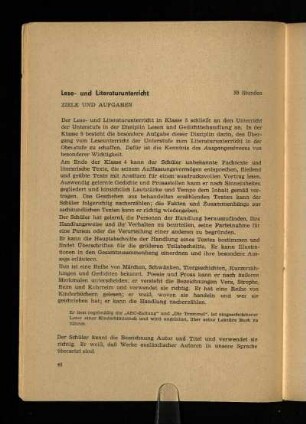 Lese- und Literaturunterricht