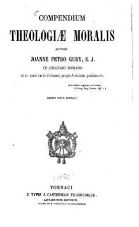 Compendium theologiae moralis