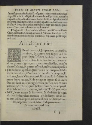 Article premier.