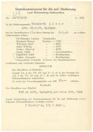 Alber, Elisabeth
