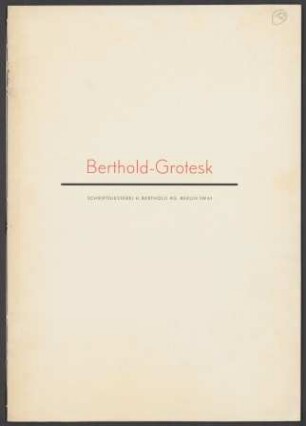 Berthold-Grotesk