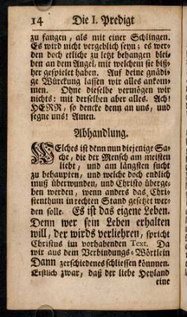 14-30, Abhandlung.
