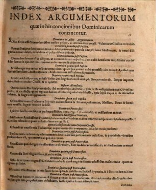 Discvrsvs Praedicabiles Sive Viridarium Sacrarum Concionum In Dominicas Et Festa : ... Opus omnibus animarum Pastoribus ... & Asceticae Studiosis utile ..., [3]. A Dominica In Albis Usque Ad Dominicam Adventus