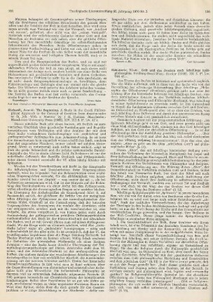 135-136 [Rezension] Ehrhardt, Arnold, The beginning