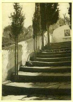 Ansicht aus Capri: Treppe