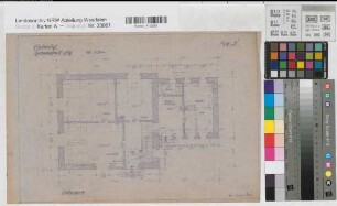 Gravenhorst-Esch (Hörstel) Einfamilienhaus Typ B Grundriß Erdgeschoß 1947 1 : 50 27,5 x 40 Pause Westfälische Heimstätte Wohnungsgesellschaft Münsterland