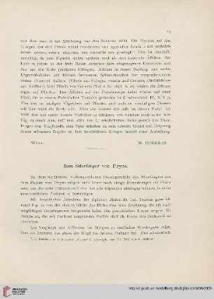 1: Zum Stierfänger von Tiryns