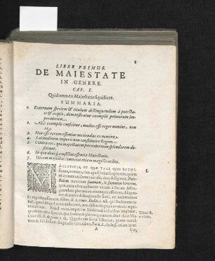 Cap. I. Quid nomen Maiestatis fignificet.