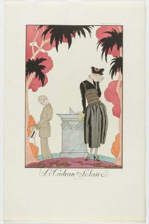 "Le Cadran Solaire", aus dem Mode-Almanach "Falbalas et Fanfreluches 1922"