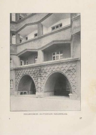 Ceciliengärten. Haupteingang Trägerstrasse