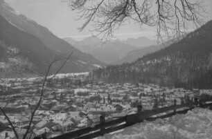 Mittenwald: Blick vom Kalvarienberg auf Mittenwald
