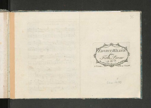 No. 37: Favorit-Walzer für's Forte-Piano