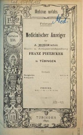 Katalog. 138. 1890
