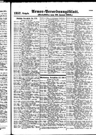 1357.Ausgabe. Dienstag, 30. Januar 1917