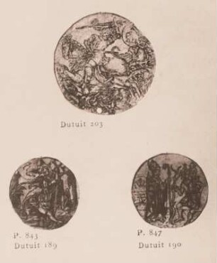 oben: St. Georg, unten: Heiliger Christophorus
