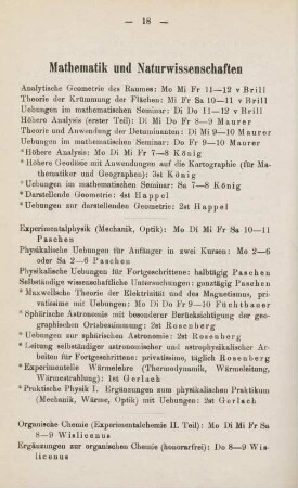 18-21, Mathematik und Naturwissenschaften