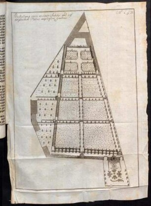 Vorstellung eines an einer Anhöhe und auf ungleichen Platze angelegten Gartens. N. 4. G.B.